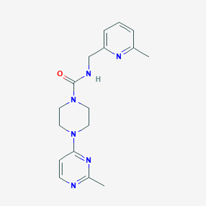 N-[(6-methylpyridin-2-yl)methyl]-4-(2-methylpyrimidin-4-yl)piperazine-1-carboxamide