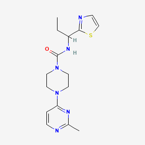 4-(2-methylpyrimidin-4-yl)-N-[1-(1,3-thiazol-2-yl)propyl]piperazine-1-carboxamide