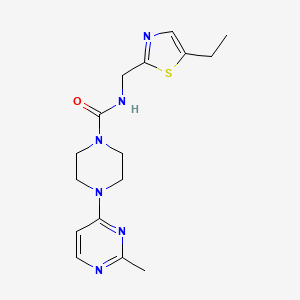 N-[(5-ethyl-1,3-thiazol-2-yl)methyl]-4-(2-methylpyrimidin-4-yl)piperazine-1-carboxamide