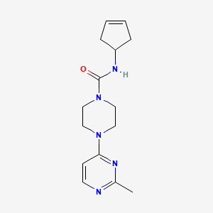 N-cyclopent-3-en-1-yl-4-(2-methylpyrimidin-4-yl)piperazine-1-carboxamide