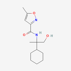 N-(2-cyclohexyl-1-hydroxypropan-2-yl)-5-methyl-1,2-oxazole-3-carboxamide