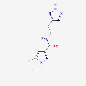 1-tert-butyl-5-methyl-N-[2-(2H-tetrazol-5-yl)propyl]pyrazole-3-carboxamide