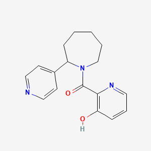 molecular formula C17H19N3O2 B7655516 (3-Hydroxypyridin-2-yl)-(2-pyridin-4-ylazepan-1-yl)methanone 