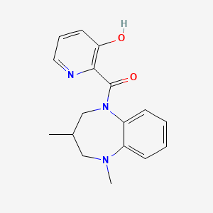 (1,3-dimethyl-3,4-dihydro-2H-1,5-benzodiazepin-5-yl)-(3-hydroxypyridin-2-yl)methanone