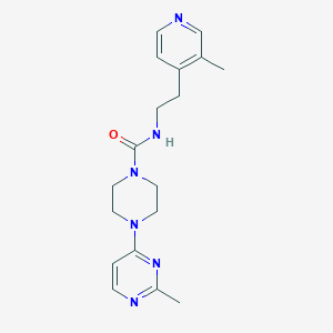 N-[2-(3-methylpyridin-4-yl)ethyl]-4-(2-methylpyrimidin-4-yl)piperazine-1-carboxamide