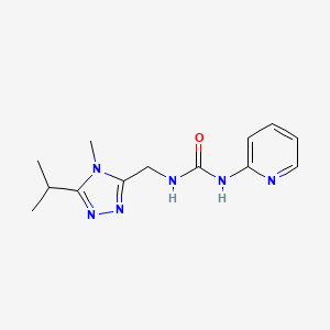 1-[(4-Methyl-5-propan-2-yl-1,2,4-triazol-3-yl)methyl]-3-pyridin-2-ylurea