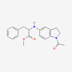 Methyl 2-[(1-acetyl-2,3-dihydroindol-5-yl)amino]-3-phenylpropanoate