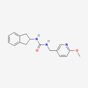 1-(2,3-dihydro-1H-inden-2-yl)-3-[(6-methoxypyridin-3-yl)methyl]urea