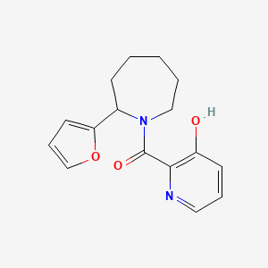 [2-(Furan-2-yl)azepan-1-yl]-(3-hydroxypyridin-2-yl)methanone