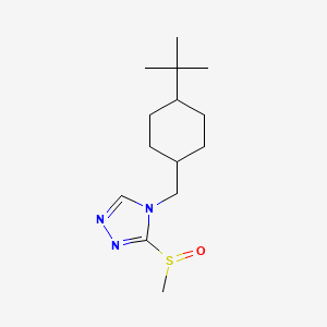 4-[(4-Tert-butylcyclohexyl)methyl]-3-methylsulfinyl-1,2,4-triazole