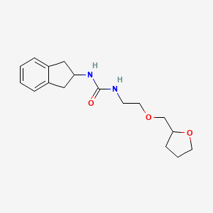 1-(2,3-dihydro-1H-inden-2-yl)-3-[2-(oxolan-2-ylmethoxy)ethyl]urea