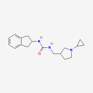 1-[(1-cyclopropylpyrrolidin-3-yl)methyl]-3-(2,3-dihydro-1H-inden-2-yl)urea