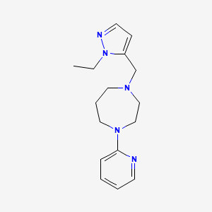 1-[(2-Ethylpyrazol-3-yl)methyl]-4-pyridin-2-yl-1,4-diazepane