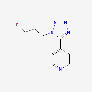 molecular formula C9H10FN5 B7655705 4-[1-(3-Fluoropropyl)tetrazol-5-yl]pyridine 