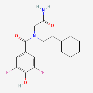 N-(2-amino-2-oxoethyl)-N-(2-cyclohexylethyl)-3,5-difluoro-4-hydroxybenzamide