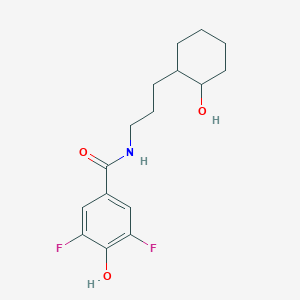 3,5-difluoro-4-hydroxy-N-[3-(2-hydroxycyclohexyl)propyl]benzamide