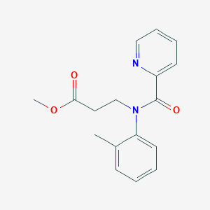 methyl 3-[2-methyl-N-(pyridine-2-carbonyl)anilino]propanoate