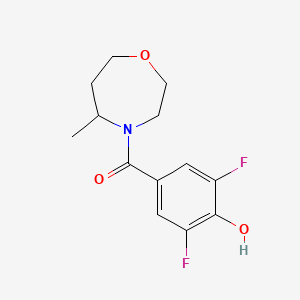 (3,5-Difluoro-4-hydroxyphenyl)-(5-methyl-1,4-oxazepan-4-yl)methanone