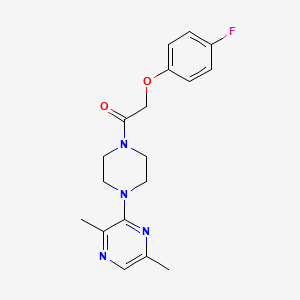 1-[4-(3,6-Dimethylpyrazin-2-yl)piperazin-1-yl]-2-(4-fluorophenoxy)ethanone