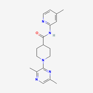 1-(3,6-dimethylpyrazin-2-yl)-N-(4-methylpyridin-2-yl)piperidine-4-carboxamide