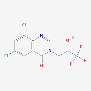 6,8-Dichloro-3-(3,3,3-trifluoro-2-hydroxypropyl)quinazolin-4-one