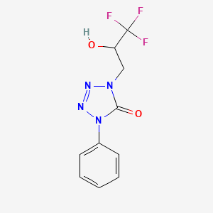 1-Phenyl-4-(3,3,3-trifluoro-2-hydroxypropyl)tetrazol-5-one