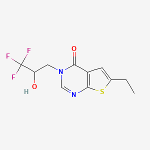 6-Ethyl-3-(3,3,3-trifluoro-2-hydroxypropyl)thieno[2,3-d]pyrimidin-4-one