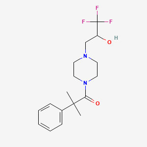 2-Methyl-2-phenyl-1-[4-(3,3,3-trifluoro-2-hydroxypropyl)piperazin-1-yl]propan-1-one