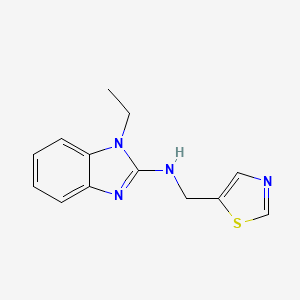 1-ethyl-N-(1,3-thiazol-5-ylmethyl)benzimidazol-2-amine