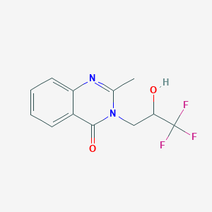 2-Methyl-3-(3,3,3-trifluoro-2-hydroxypropyl)quinazolin-4-one