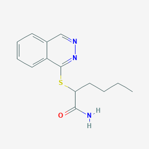 2-Phthalazin-1-ylsulfanylhexanamide