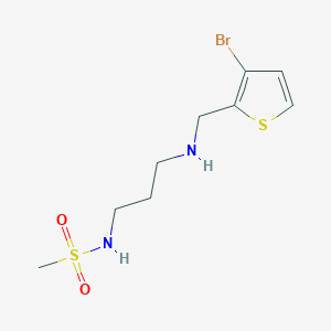 N-[3-[(3-bromothiophen-2-yl)methylamino]propyl]methanesulfonamide