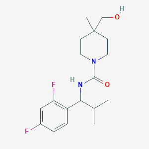 N-[1-(2,4-difluorophenyl)-2-methylpropyl]-4-(hydroxymethyl)-4-methylpiperidine-1-carboxamide