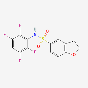 N-(2,3,5,6-tetrafluorophenyl)-2,3-dihydro-1-benzofuran-5-sulfonamide