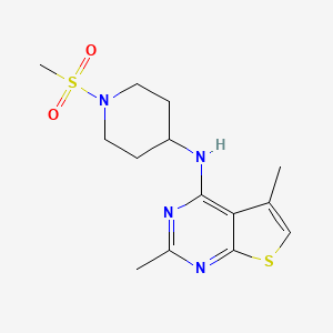 2,5-dimethyl-N-(1-methylsulfonylpiperidin-4-yl)thieno[2,3-d]pyrimidin-4-amine