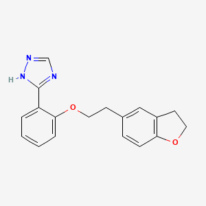 5-[2-[2-(2,3-dihydro-1-benzofuran-5-yl)ethoxy]phenyl]-1H-1,2,4-triazole