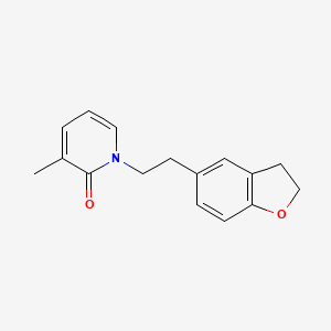 1-[2-(2,3-Dihydro-1-benzofuran-5-yl)ethyl]-3-methylpyridin-2-one