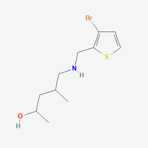 5-[(3-Bromothiophen-2-yl)methylamino]-4-methylpentan-2-ol