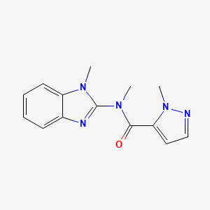 N,2-dimethyl-N-(1-methylbenzimidazol-2-yl)pyrazole-3-carboxamide