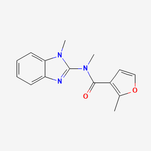 N,2-dimethyl-N-(1-methylbenzimidazol-2-yl)furan-3-carboxamide