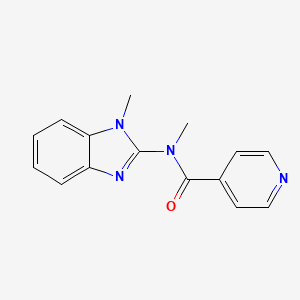 N-methyl-N-(1-methylbenzimidazol-2-yl)pyridine-4-carboxamide