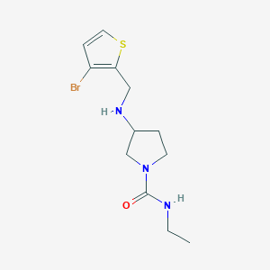 3-[(3-bromothiophen-2-yl)methylamino]-N-ethylpyrrolidine-1-carboxamide