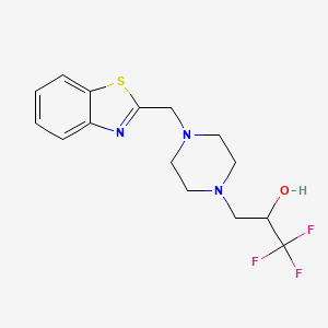 3-[4-(1,3-Benzothiazol-2-ylmethyl)piperazin-1-yl]-1,1,1-trifluoropropan-2-ol