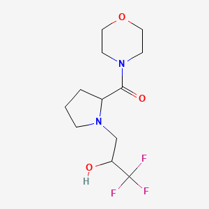 Morpholin-4-yl-[1-(3,3,3-trifluoro-2-hydroxypropyl)pyrrolidin-2-yl]methanone