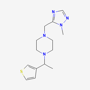 1-[(2-Methyl-1,2,4-triazol-3-yl)methyl]-4-(1-thiophen-3-ylethyl)piperazine