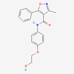 N-[4-(2-hydroxyethoxy)phenyl]-3-methyl-5-phenyl-1,2-oxazole-4-carboxamide