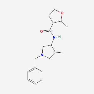 N-(1-benzyl-4-methylpyrrolidin-3-yl)-2-methyloxolane-3-carboxamide