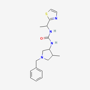 1-(1-Benzyl-4-methylpyrrolidin-3-yl)-3-[1-(1,3-thiazol-2-yl)ethyl]urea