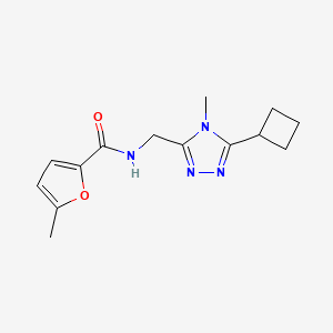 molecular formula C14H18N4O2 B7656459 N-[(5-cyclobutyl-4-methyl-1,2,4-triazol-3-yl)methyl]-5-methylfuran-2-carboxamide 