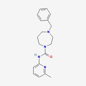 4-benzyl-N-(6-methylpyridin-2-yl)-1,4-diazepane-1-carboxamide